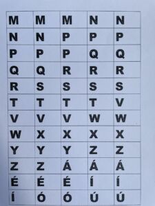 atividade de alfabetização - alfabeto móvel
